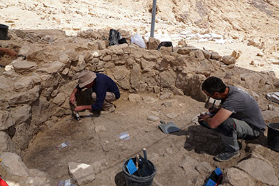 Excavació a Nahal Efe (Israel) una de les fonts de dades arqueològiques per al treball (Nahal Efe Project).